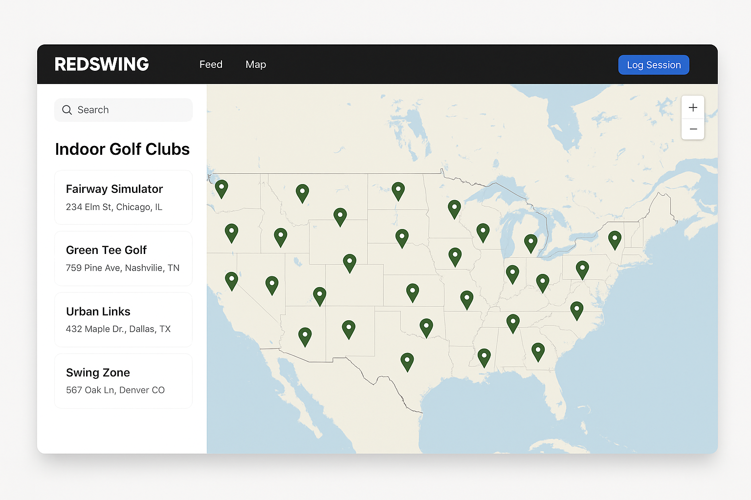 Redswing facility dashboard preview